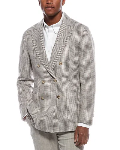 Brunello Cucinelli Linen In Gray