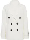 Brunello Cucinelli Linen And Cotton Caban In White