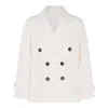 Brunello Cucinelli Double-breasted Blazer Blazer And Suits White