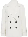 Brunello Cucinelli Linen And Cotton Caban In White