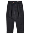 Brunello Cucinelli Linen And Cotton Pants In Navy