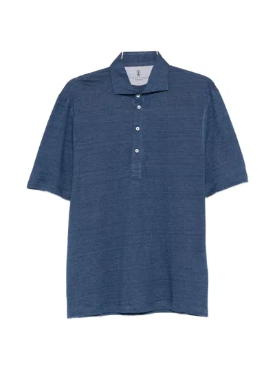 Brunello Cucinelli Linen And Cotton Polo Shirt