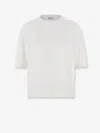 Brunello Cucinelli White Sequin Sweater In White