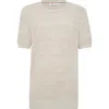 Brunello Cucinelli Ribbed Jersey T-shirt In Yuta