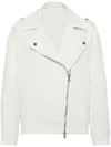 BRUNELLO CUCINELLI BRUNELLO CUCINELLI LINEN AND COTTON ZIPPED JACKET