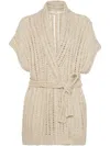 Brunello Cucinelli Linen And Silk Blend Cardigan