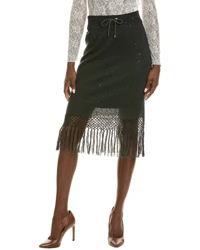 BRUNELLO CUCINELLI BRUNELLO CUCINELLI LINEN & SILK-BLEND PENCIL SKIRT