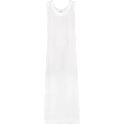 Brunello Cucinelli Linen And Silk Diamond Yarn Dress