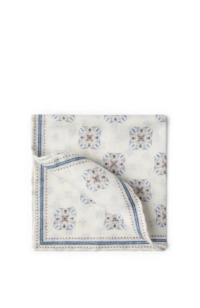 BRUNELLO CUCINELLI BRUNELLO CUCINELLI LINEN AND SILK POCKET SQUARE