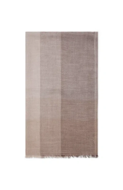 BRUNELLO CUCINELLI BRUNELLO CUCINELLI LINEN AND SILK SCARF