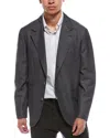Brunello Cucinelli Linen-blend Blazer In Black