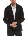 Brunello Cucinelli Linen & Wool-blend Blazer In Black