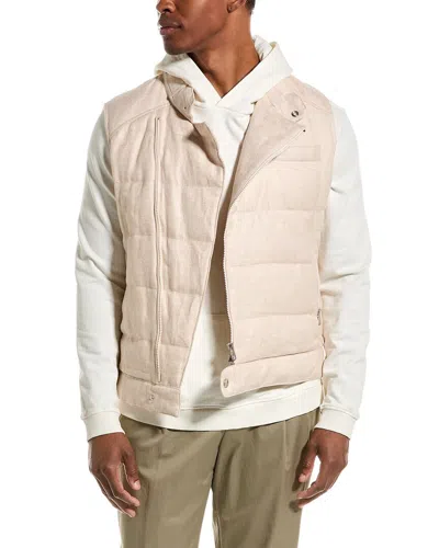 Brunello Cucinelli Linen & Wool-blend Jacket In Neutral