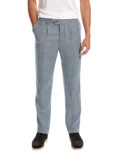 Brunello Cucinelli Linen & Wool-blend Pant In Grey