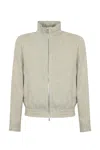 Brunello Cucinelli Linen And Wool Bomber Jacket In Juta