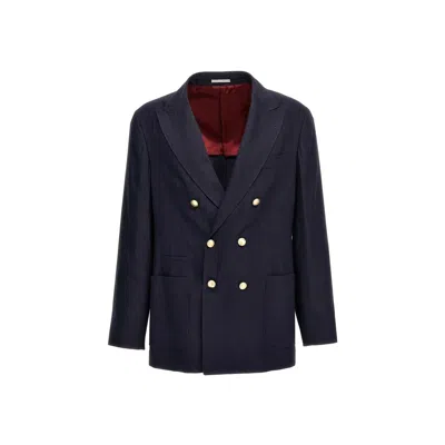 BRUNELLO CUCINELLI BRUNELLO CUCINELLI LINEN AND WOOL JACKET
