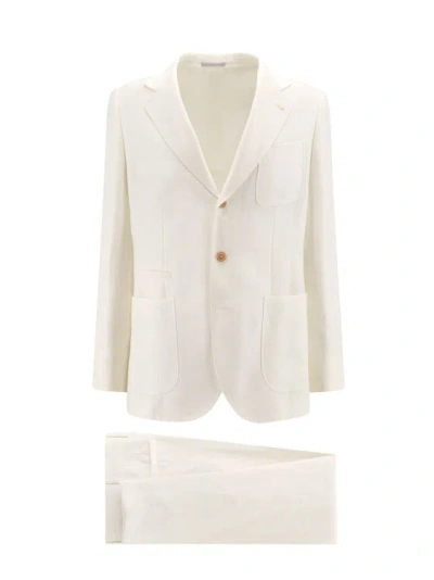 BRUNELLO CUCINELLI LINEN AND WOOL SUIT