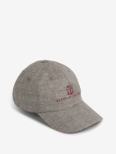 BRUNELLO CUCINELLI BRUNELLO CUCINELLI LINEN BASEBALL CAP