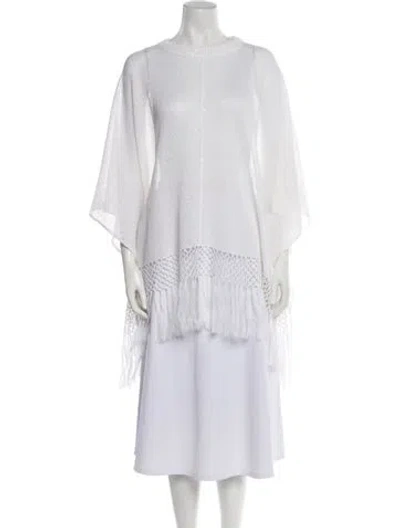 Pre-owned Brunello Cucinelli Linen Bateau Neckline Sweater W/ Tags In Neutral