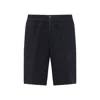 Brunello Cucinelli Elastic Waistband Linen Bermuda Shorts