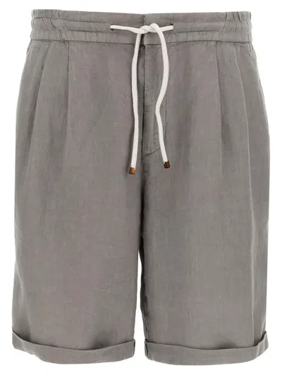 BRUNELLO CUCINELLI BRUNELLO CUCINELLI LINEN BERMUDA SHORTS