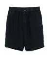 Brunello Cucinelli Bermudas Aus Leinen In Black