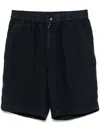 Brunello Cucinelli Bermudas Aus Leinen In Blue