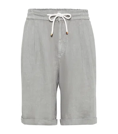 BRUNELLO CUCINELLI LINEN BERMUDA SHORTS