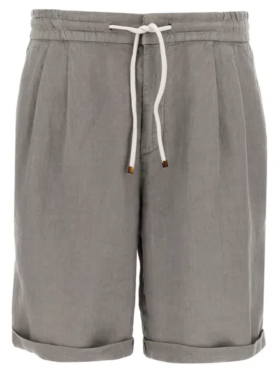 BRUNELLO CUCINELLI LINEN BERMUDA SHORTS