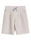 Brunello Cucinelli Linen Bermuda Shorts In Neutrals