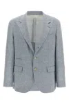 Brunello Cucinelli Single-breasted Linen Blend Blazer