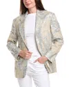 Brunello Cucinelli Linen Blazer In Multi