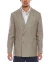 Brunello Cucinelli Linen Blazer In Brown