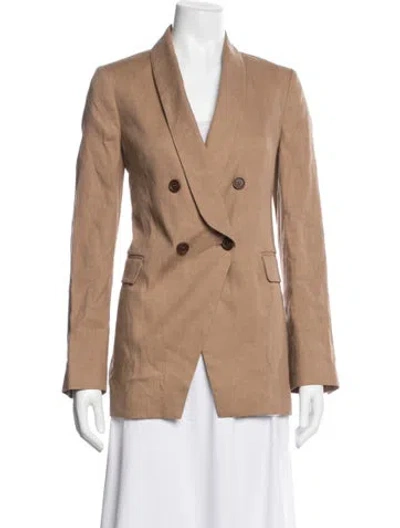 Pre-owned Brunello Cucinelli Linen Blazer In Brown