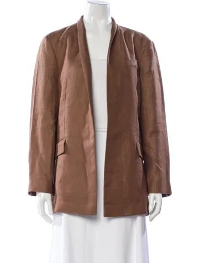 Pre-owned Brunello Cucinelli Linen Blazer In Brown