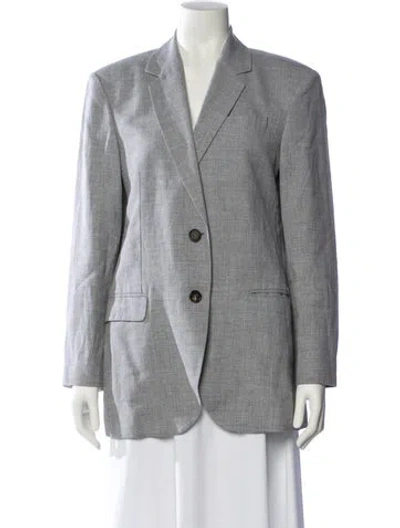Pre-owned Brunello Cucinelli Linen Blazer In Gray
