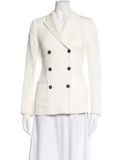 Pre-owned Brunello Cucinelli Linen Blazer In Gray