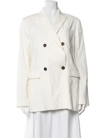 Pre-owned Brunello Cucinelli Linen Blazer In Neutral