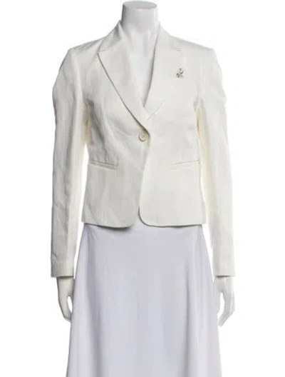 Pre-owned Brunello Cucinelli Linen Blazer In Neutral