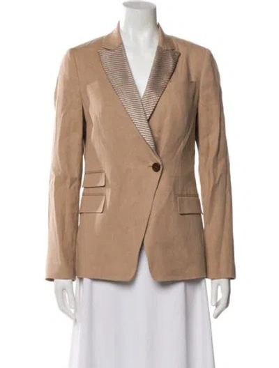 Pre-owned Brunello Cucinelli Linen Blazer In Neutral
