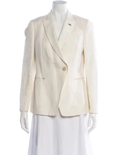 Pre-owned Brunello Cucinelli Linen Blazer In Neutral