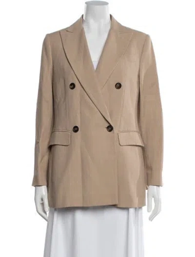 Pre-owned Brunello Cucinelli Linen Blazer In Neutrals
