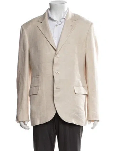 Pre-owned Brunello Cucinelli Linen Blazer In Neutrals