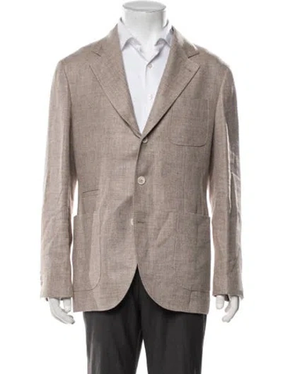 Pre-owned Brunello Cucinelli Linen Blazer In Neutrals