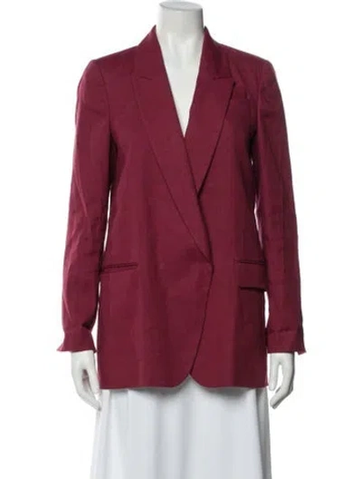 Pre-owned Brunello Cucinelli Linen Blazer In Red