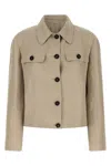 Brunello Cucinelli Linen Blazer In Sand
