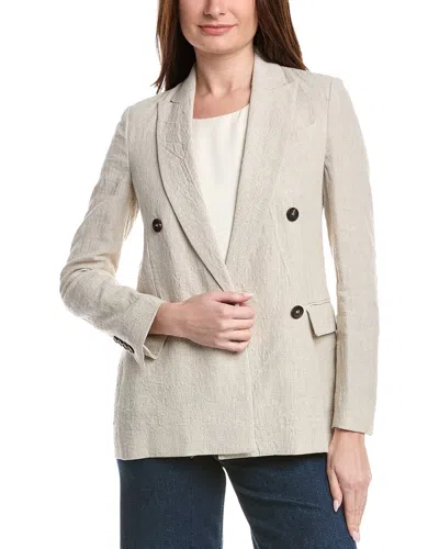 Brunello Cucinelli Linen Blazer In Neutral