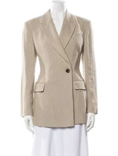 Pre-owned Brunello Cucinelli Linen Blazer W/ Tags In Neutral