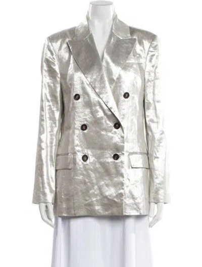 Pre-owned Brunello Cucinelli Linen Blazer W/ Tags In Neutral