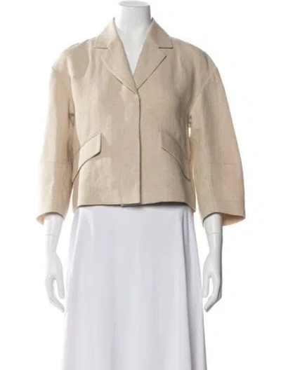 Pre-owned Brunello Cucinelli Linen Blazer W/ Tags In Neutral